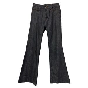 Joe’s Jeans Dark Wash Flare / Wide-Leg Denim Jeans | Size 26